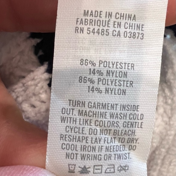 Aerie Navy White Striped Women's Layer Open Front Cardigan Kimono Sweater Size M - Picture 8 of 10